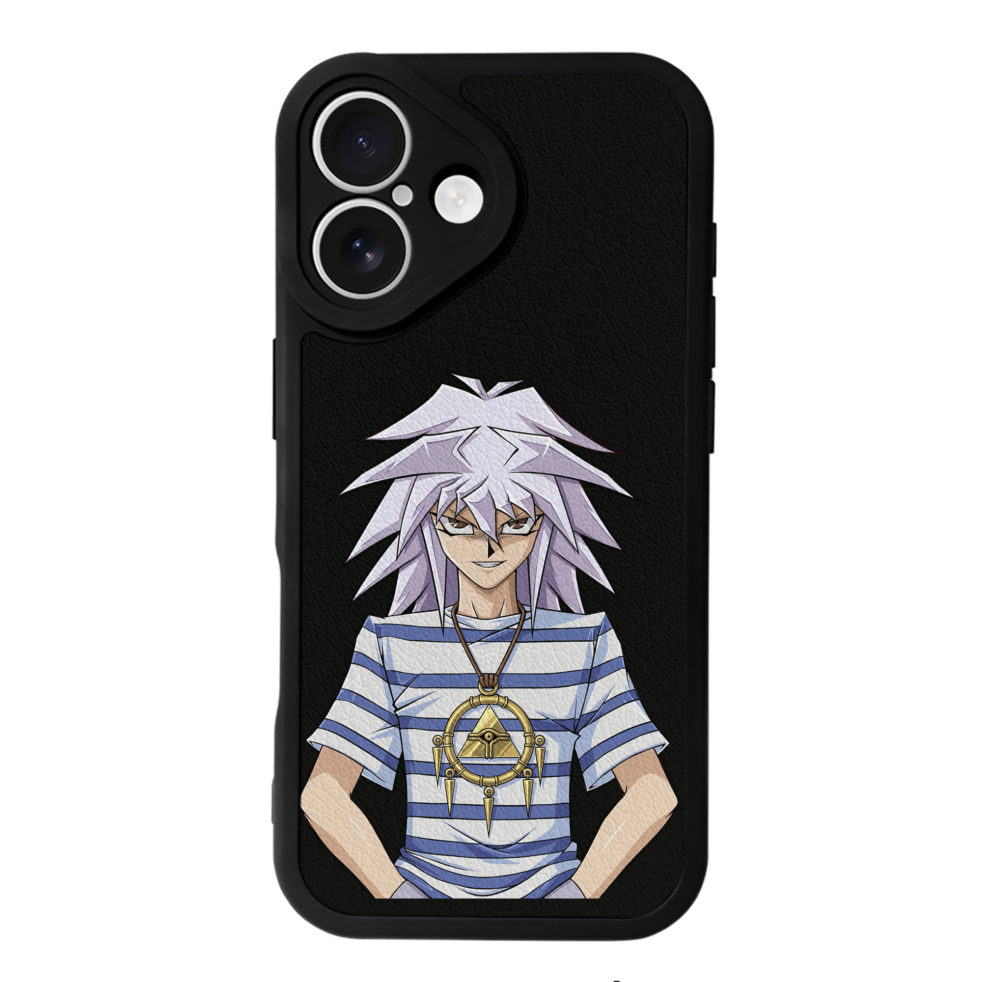 （画像用） 遊☆戯☆王 Yu-Gi-Oh! 【iPhone 16シリーズ対応】シリコンスマホケース（レザー調） 材質：シリコン